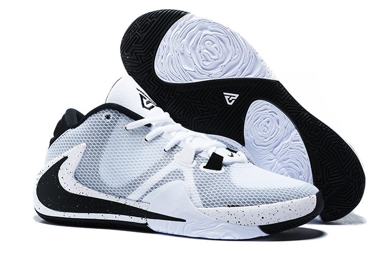 Nike Zoom Freak 1 White Grey Black Shoes